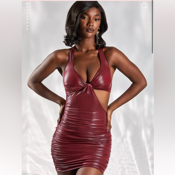 Oh polly SWEETEST SIN
Cut Out Mini Dress in Burgundy - Picture 1 of 2